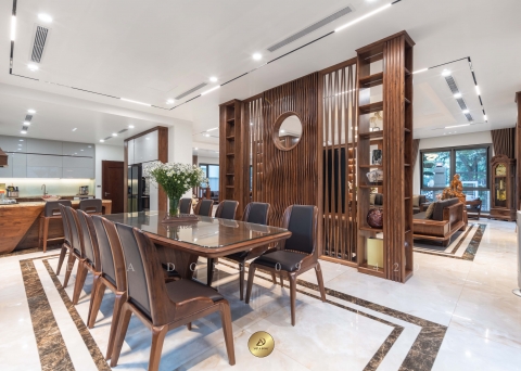 Bàn ăn gỗ óc chó V'LEVEL ONE BA-10